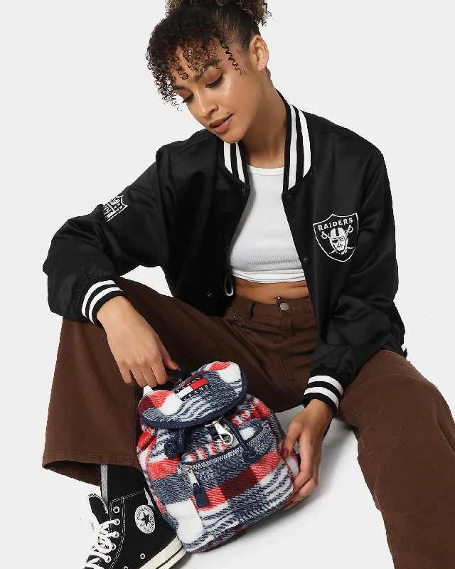 Tommy Jeans Women's Heritage Check Backpack Check Comfortable Zip-Up Skinny Jeans