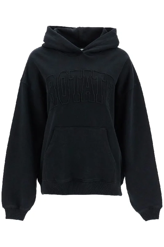 Hooded Sweatshirt With  - Black Hoodie with Reflective Safety Nightwear
