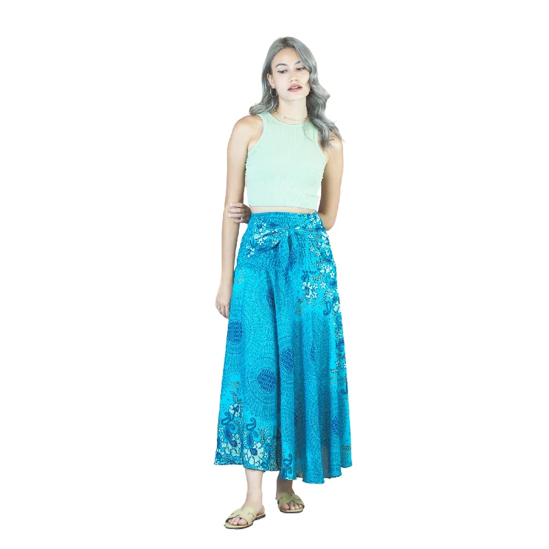 Acacia Mandala Women's Bohemian Skirt in Ocean Blue SK0033 020305 05 modal blend skirt