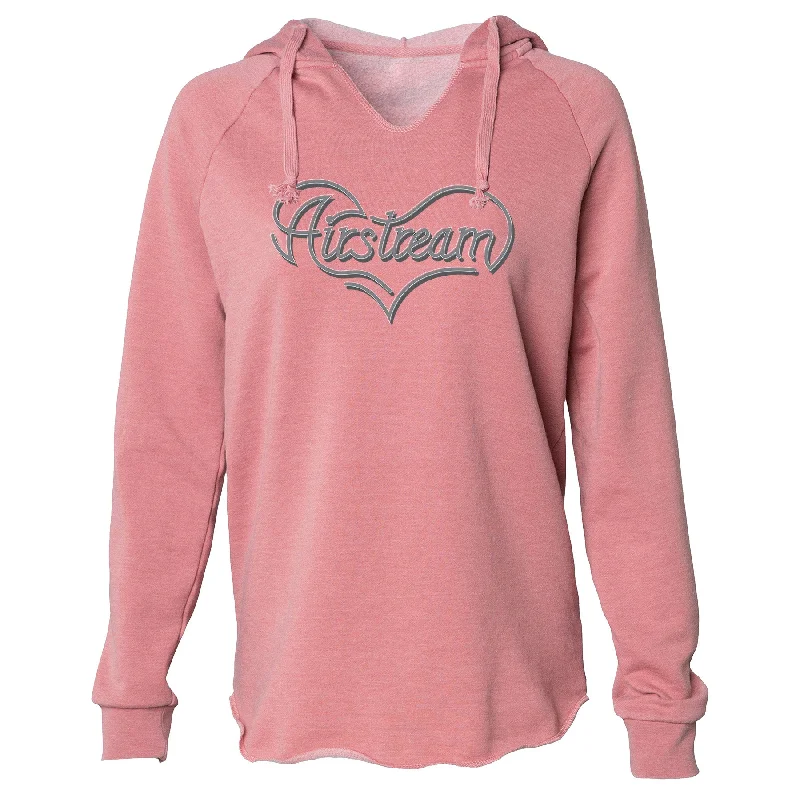 Airstream Heart Super Soft Women's V-Neck Hoodie Hoodie Jacket Zipper Layering