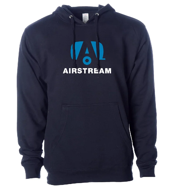 Airstream Trailer A Chest Unisex Midweight Hoodie Hoodie with Magnetic Closure Innovative Modern