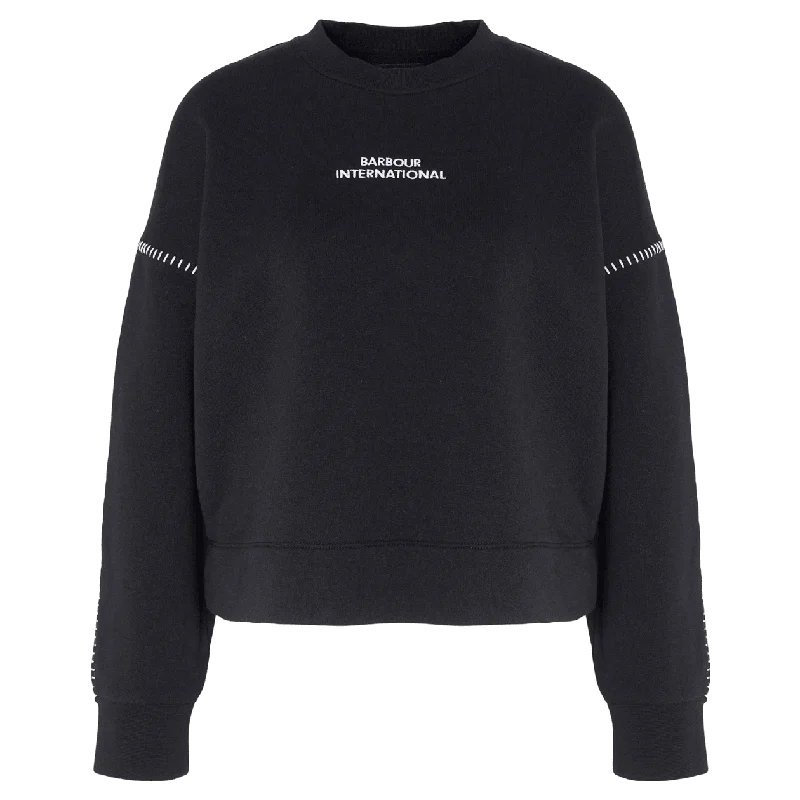 Barbour International Christa Sweatshirt Hoodie with Slim Fit Tailored Modern