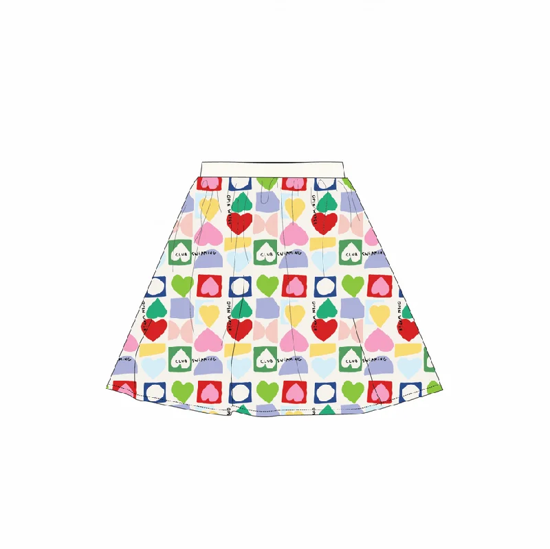 BEAU LOVES HEART CIRCLE SKIRT seamless skirt comfort