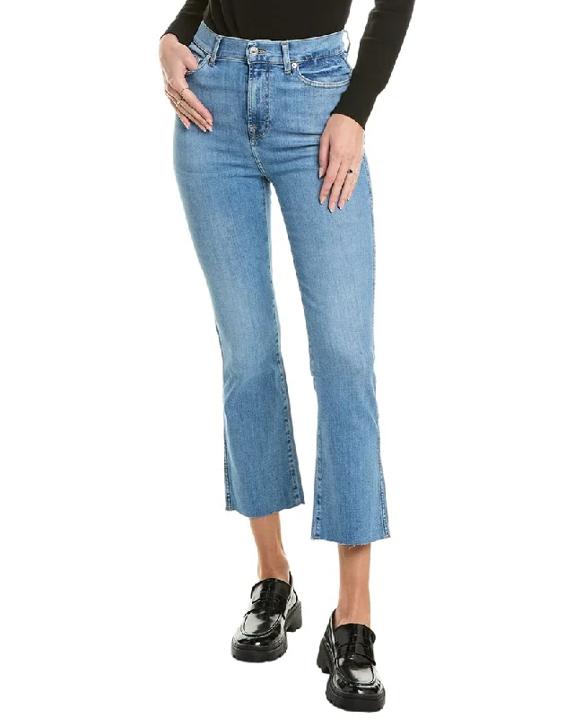 7 For All Mankind High-Waist Within Slim Kick Jean Stylish Tapered Fit Jeans