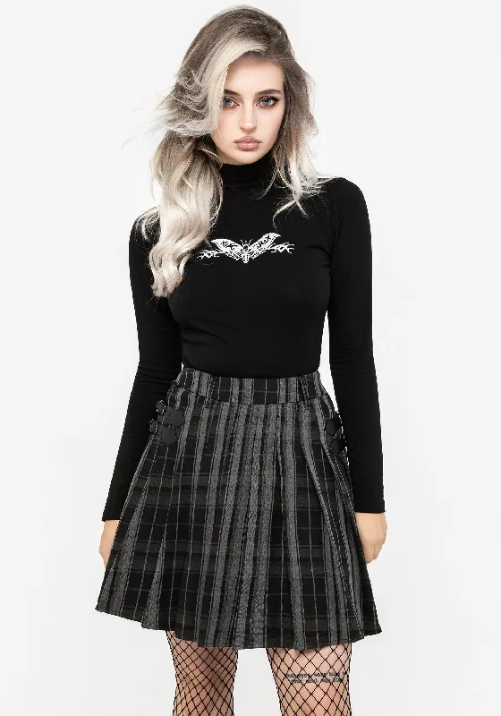 Bittersweet Check Mini Skirt breathable skirt fabric