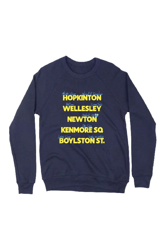 Boston Neighborhood Raceday Sweatshirt Hoodie with Cropped Fit Short Trendy
