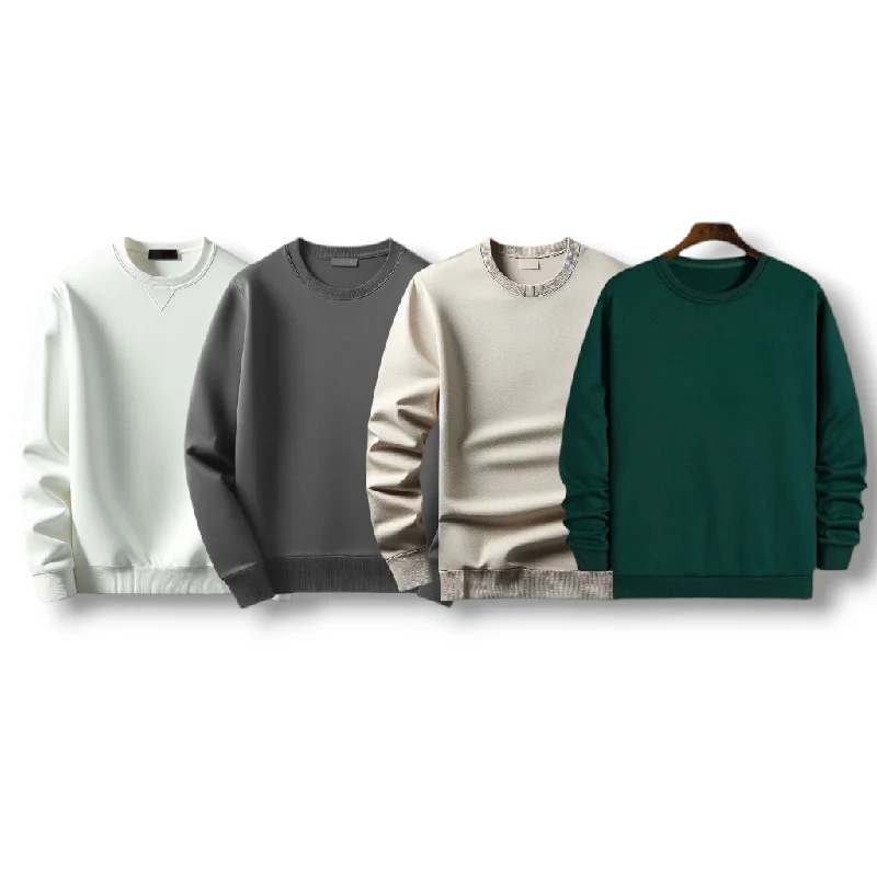*Bundle of 4 Winter Sweatshirts by AUA&CO - Stay Warm & Stylish❄️🧥* Hoodie with Back Slit Movement Comfort