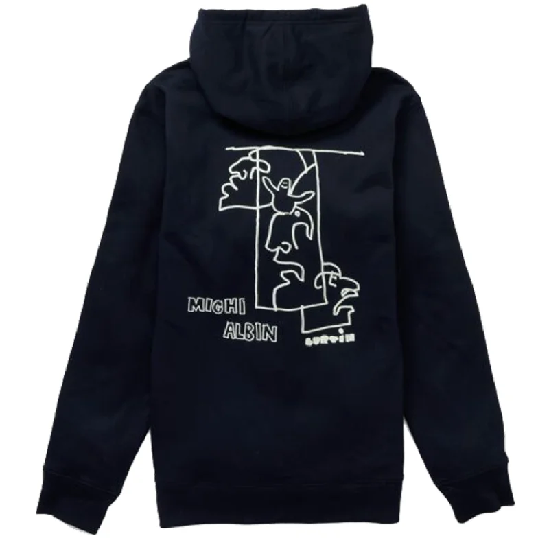 Burton Albin Hoodie - Unisex Hoodie with Lace Feminine Delicate
