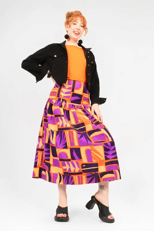 Lola Midi Skirt floral skirt print