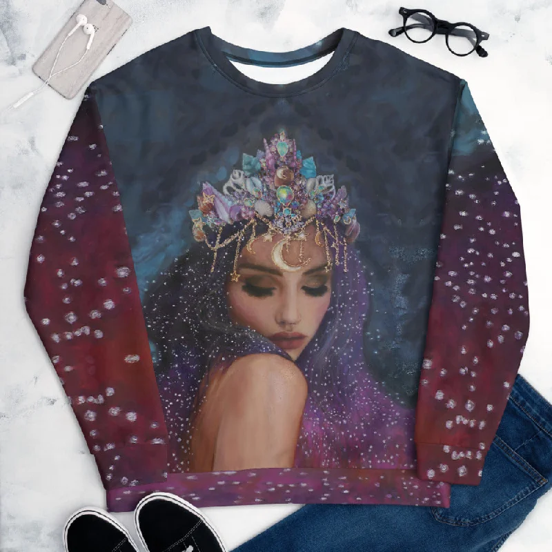 "Celestial Goddess" Sweatshirt Hoodie with Emblem Brand Identity