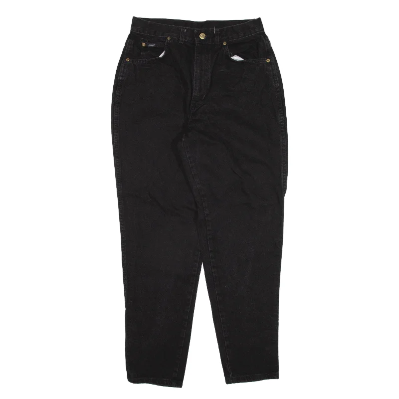 CHIC Jeans Black Denim Regular Tapered Womens W28 L28 Elegant Bootcut Fit Jeans