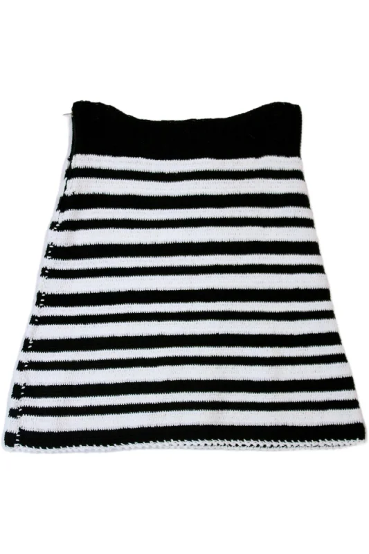 Cro-Che - Crochet Skirt leather skirt sleek