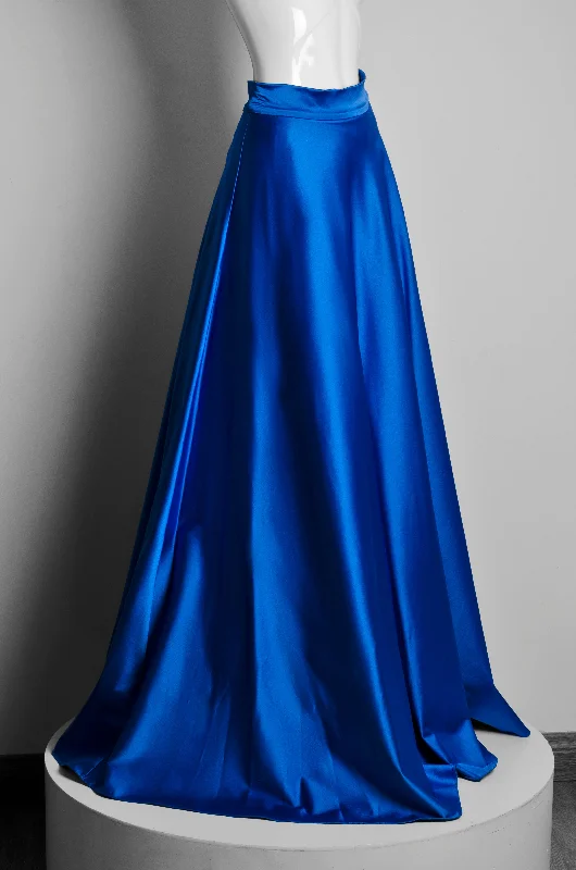 Electric Blue Skirt wool skirt sturdy