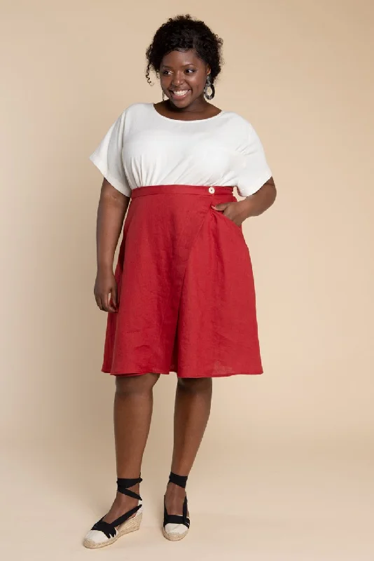 Fiore Skirt leather skirt refined