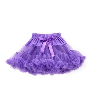 Fluffy Purple Chiffon Petti Skirt lace skirt delicate