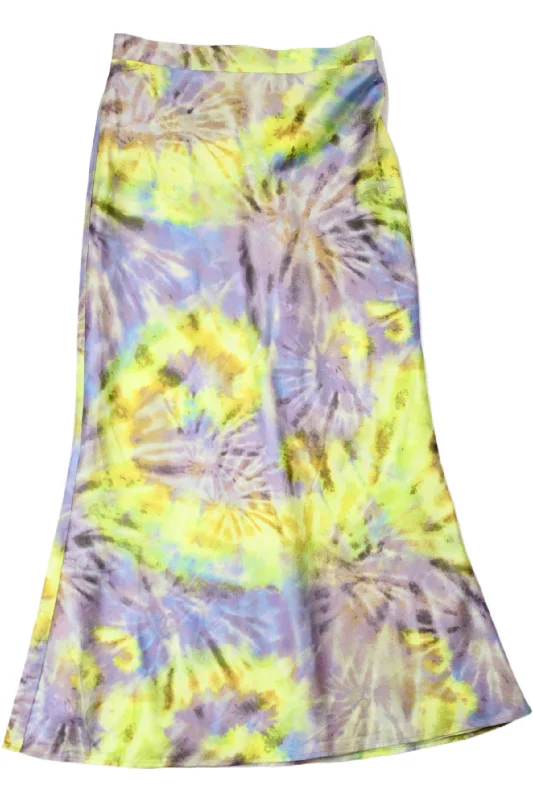 Flynn Skye - Satin Tie Dye Skirt vintage skirt charm