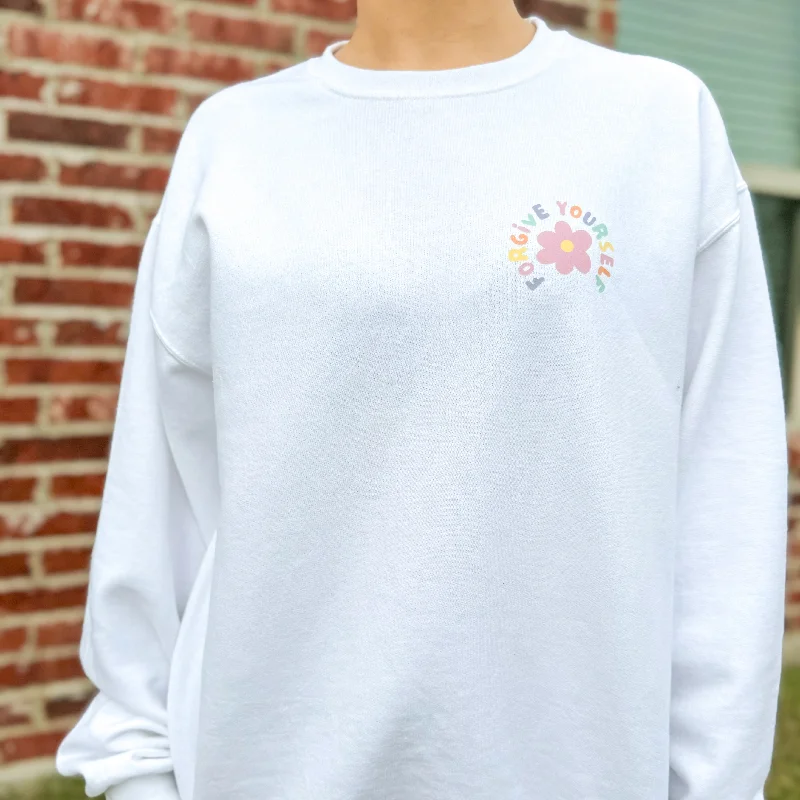 Forgive yourself - Unisex Sweatshirt Hoodie with Oversized Fit Loose Comfortable