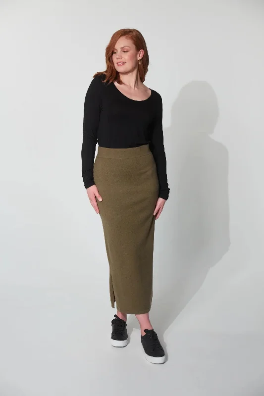 Haven Nikolai Knit Skirt denim skirt classic
