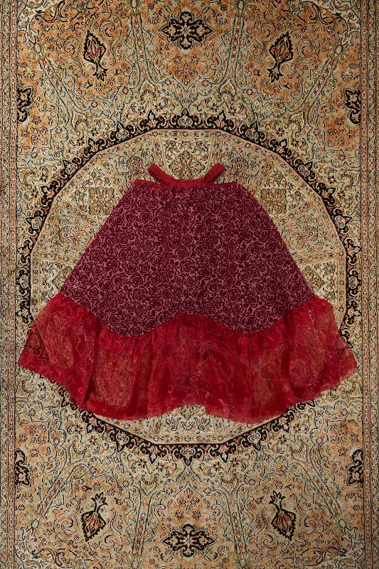 HOUGA kitri skirt  (red) maxi skirt elegant