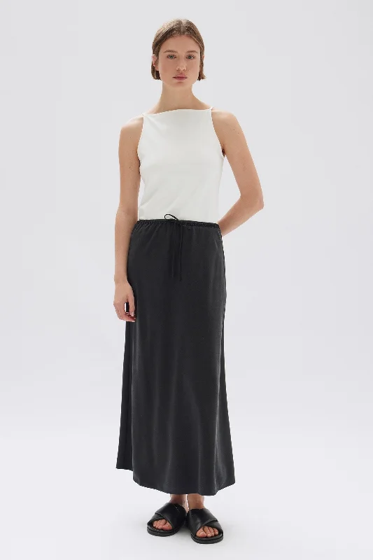 Irina Silk Bias Skirt lace skirt intricate