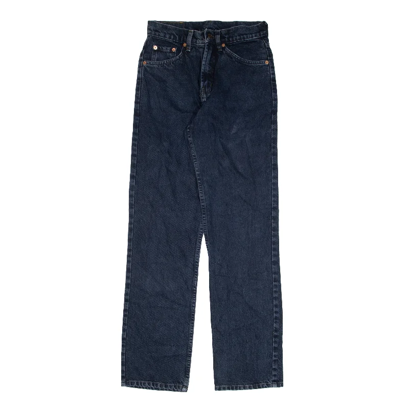 JAG Jeans Blue Denim Relaxed Straight Womens W25 L31 Trendy Button-Up High-Waist Jeans JAG Jeans Blue Denim Relaxed Straight Womens W25 L31 Trendy Button-Up High-Waist Jeans