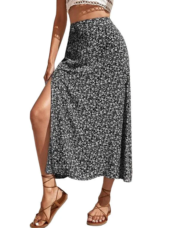 Latest Printed Sexy Bandage Skirt Bottoms cashmere skirt soft