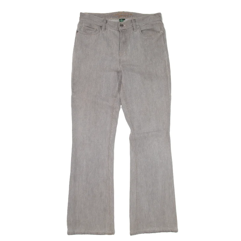 LAUREN RALPH LAUREN Jeans Grey Denim Regular Flared Womens W30 L30 Fashionable Raw Edge Jeans LAUREN RALPH LAUREN Jeans Grey Denim Regular Flared Womens W30 L30 Fashionable Raw Edge Jeans