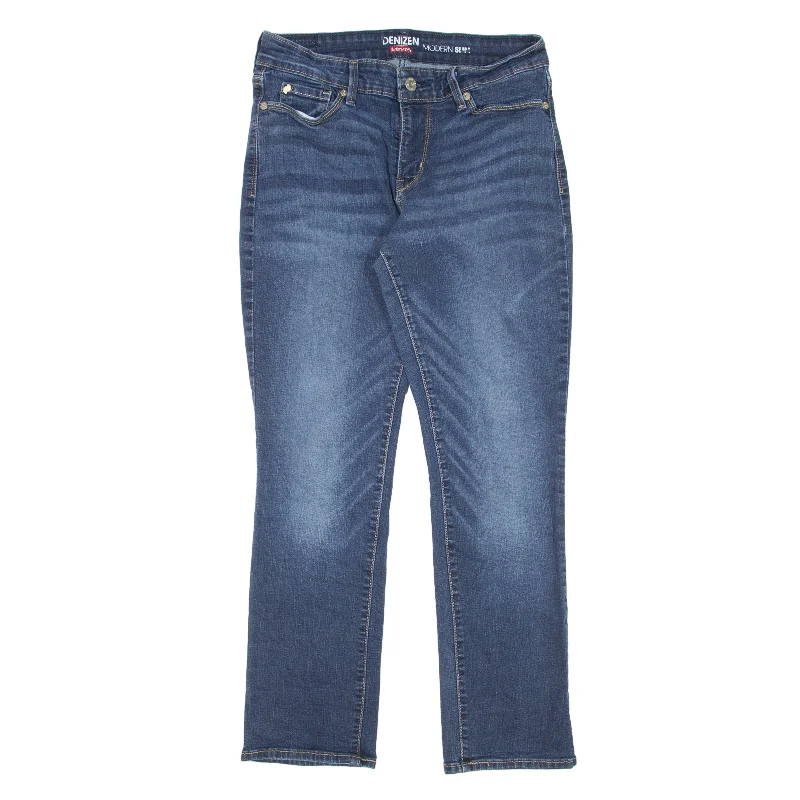 LEVI'S Denizen Jeans Blue Denim Slim Straight Stone Wash Womens W26 L25 Trendy Layered Pocket Jeans LEVI'S Denizen Jeans Blue Denim Slim Straight Stone Wash Womens W26 L25 Trendy Layered Pocket Jeans