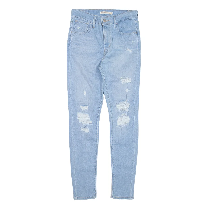 LEVI'S Distressed 720 High Rise Jeans Blue Denim Slim Skinny Womens W27 L28 Comfortable Mid-Rise Jeans LEVI'S Distressed 720 High Rise Jeans Blue Denim Slim Skinny Womens W27 L28 Comfortable Mid-Rise Jeans