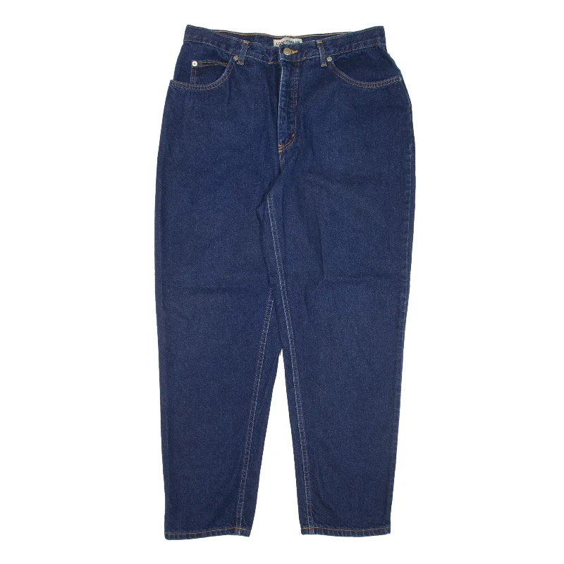 LONDON JEAN Jeans Blue Denim Regular Mom Womens W30 L27 Elegant Wide-Leg Jeans