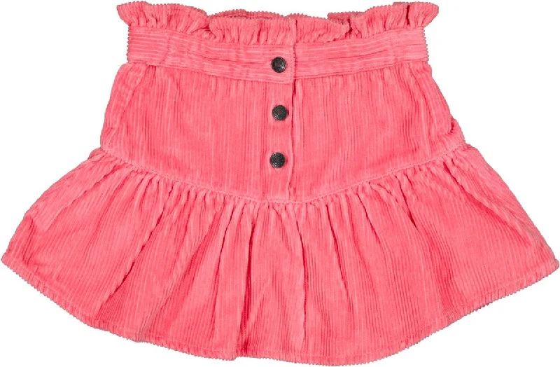 Louis Louise Bubble Gum Cord Skirt wool skirt warm