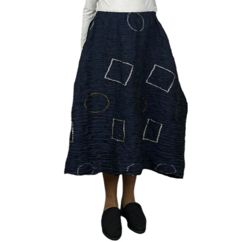 GRAPHIC PRINT SKIRT wool skirt sturdy