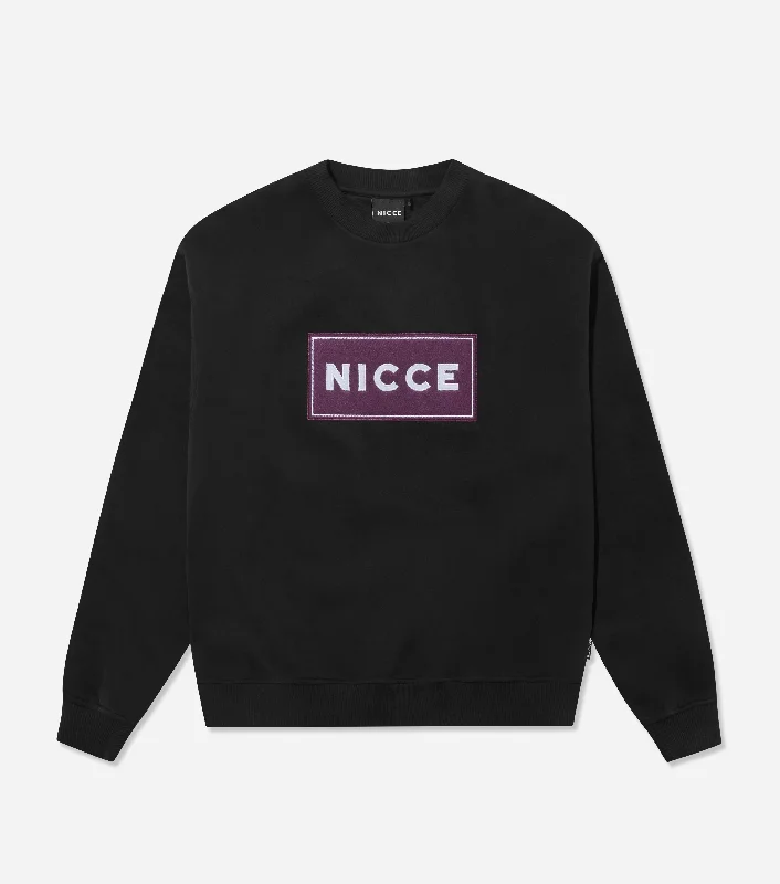 NICCE Unisex Ryka Sweatshirt | Black Hoodie with Sequins Glamorous Eye-catching