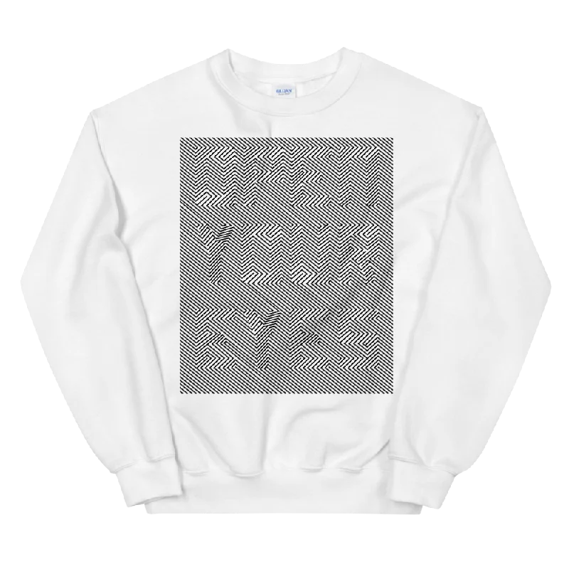 Open Your Eyes Graphic Sweatshirt Hoodie with Puffed Sleeves Voluminous Trendy
