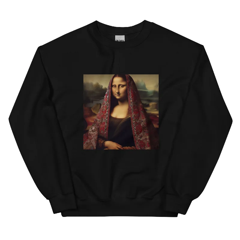 PERSIAN VERJEN MONALISA Unisex Classic Sweatshirt Hoodie with Belted Waist Structured Tailored