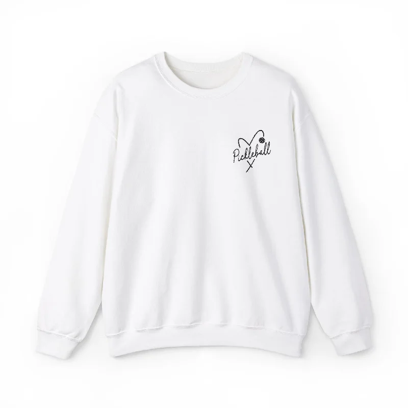 Pickleball Embroidered Sweatshirt Hoodie with Camouflage Military Edgy