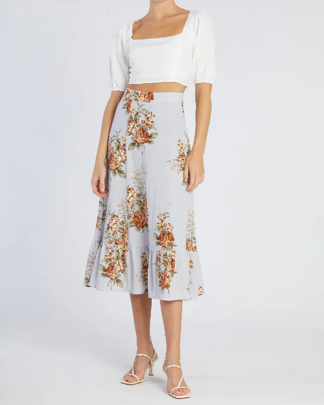 Rosalie Linen Skirt cashmere skirt plush