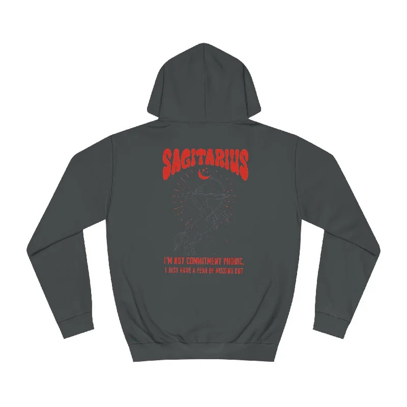 Stylish Sagitarius Unisex College Hoodie Hoodie with V-Neck Classic Versatile