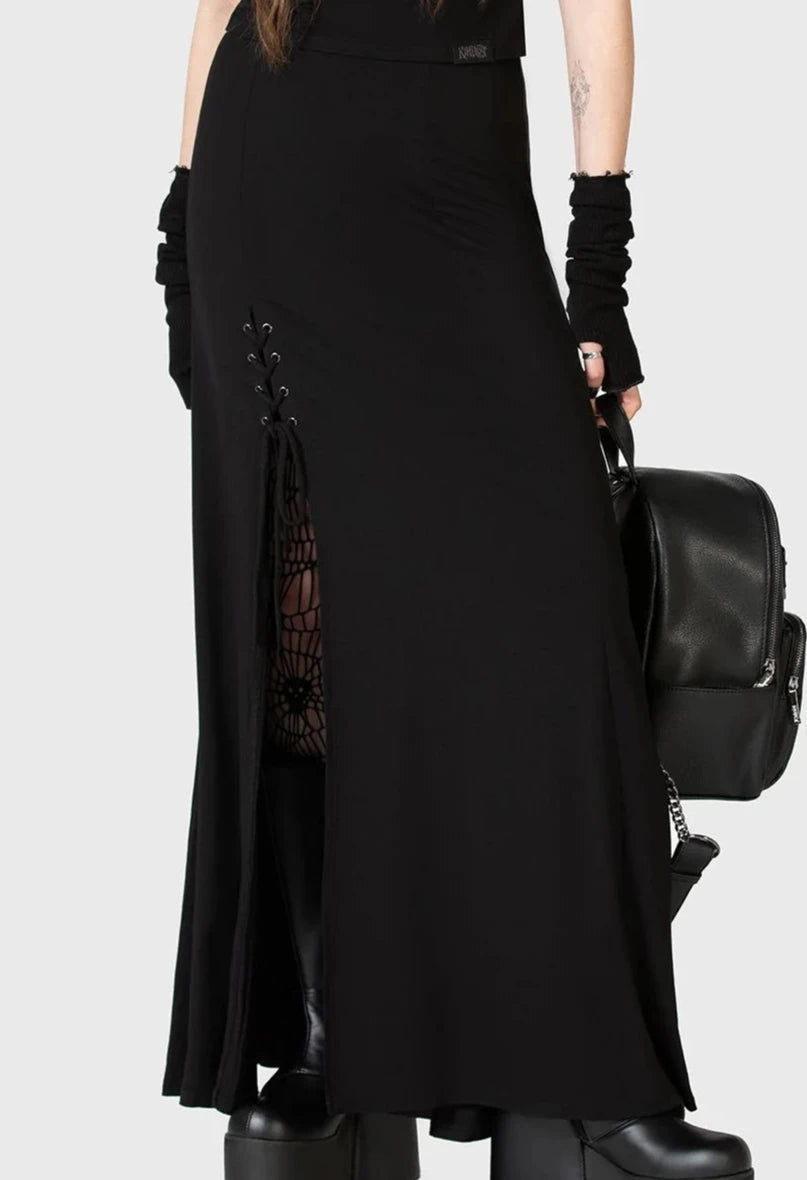 Secretly Weep Maxi Skirt denim skirt durable