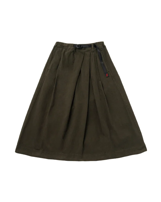 Talecut Skirt - Dusky Olive cashmere skirt fine