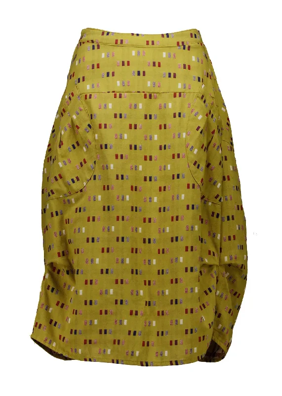 Telegraph Milwaukee Skirt Mustard in Woven Cotton lace skirt feminine