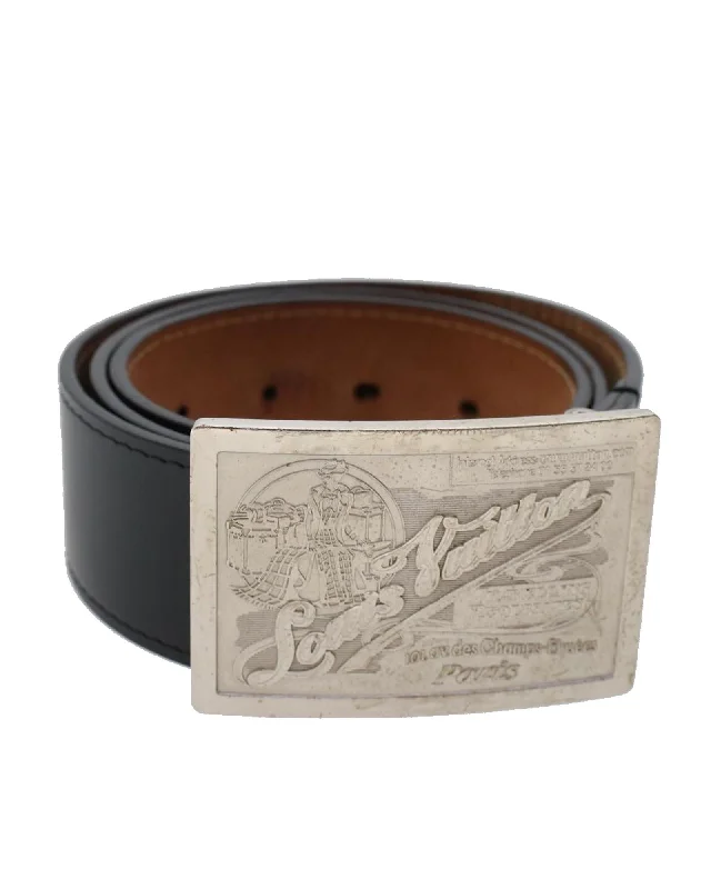 Black Leather Jeans Belt - Authentic Louis Vuitton Fashionable Raw Hemmed Jeans