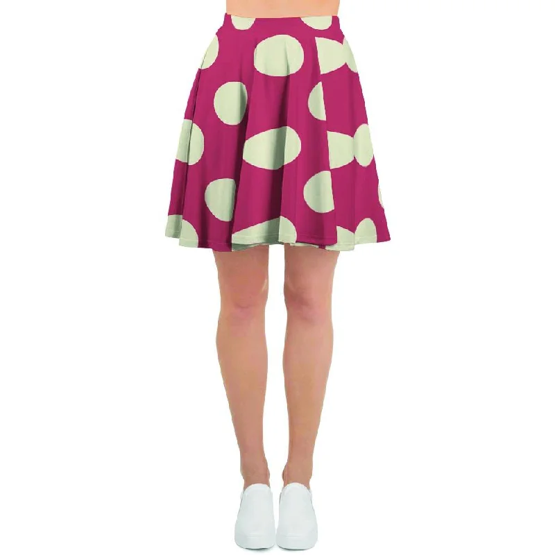 Vintage Red Polka Dot Women's Skirt seamless skirt comfort