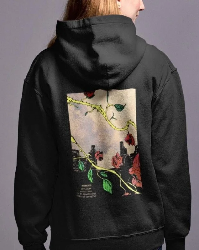 VTR Women's Hoodie Hoodie with Hem Embroidery Detailed Premium