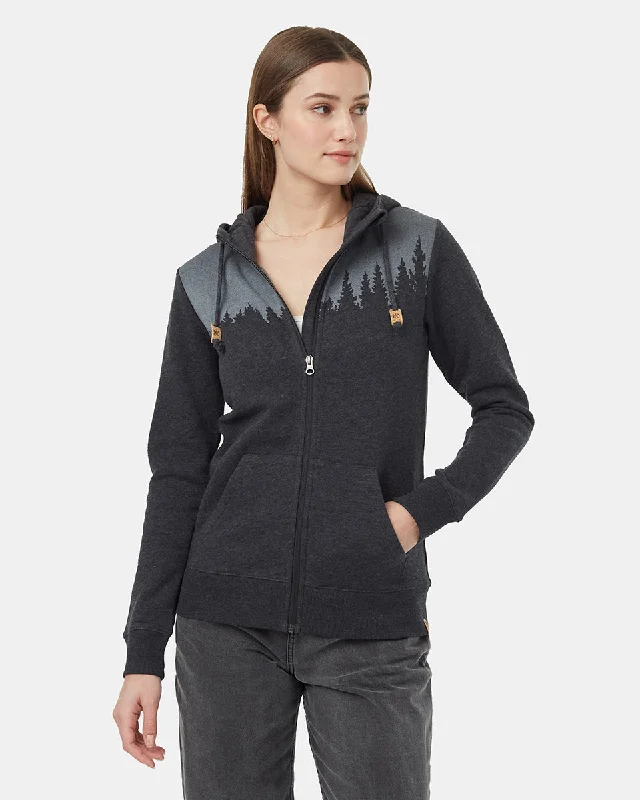 Juniper Zip Hoodie Hoodie with Hem Contrast Bold Stylish