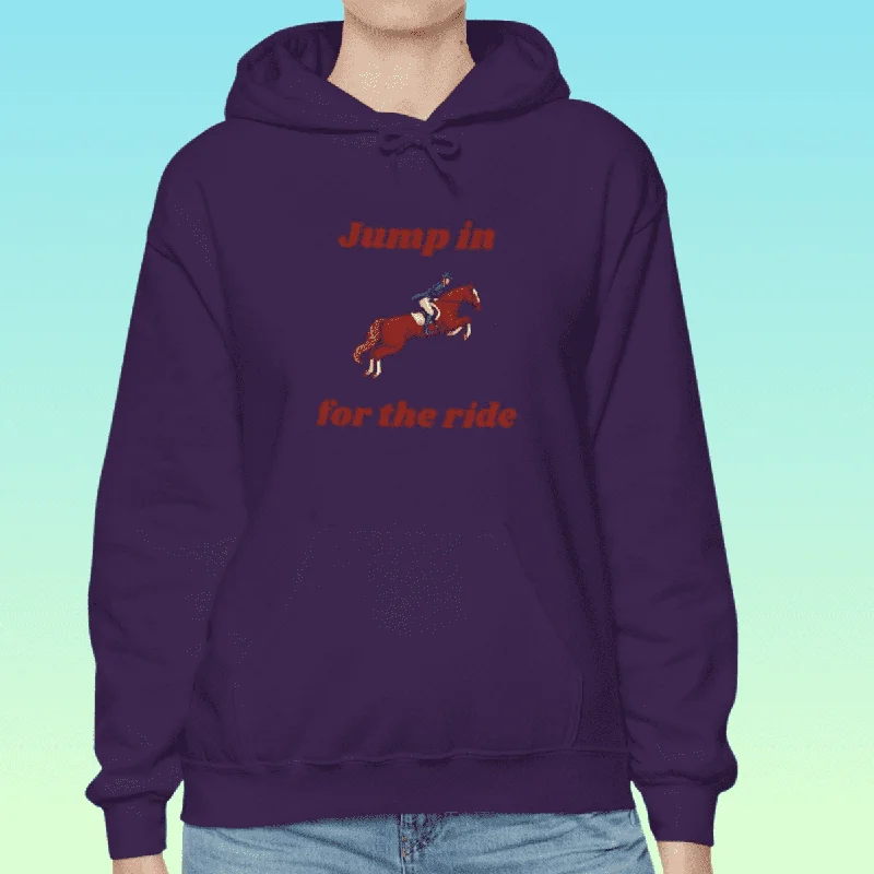Women's Showjumping Hoodie Hoodie with Print Artistic Unique