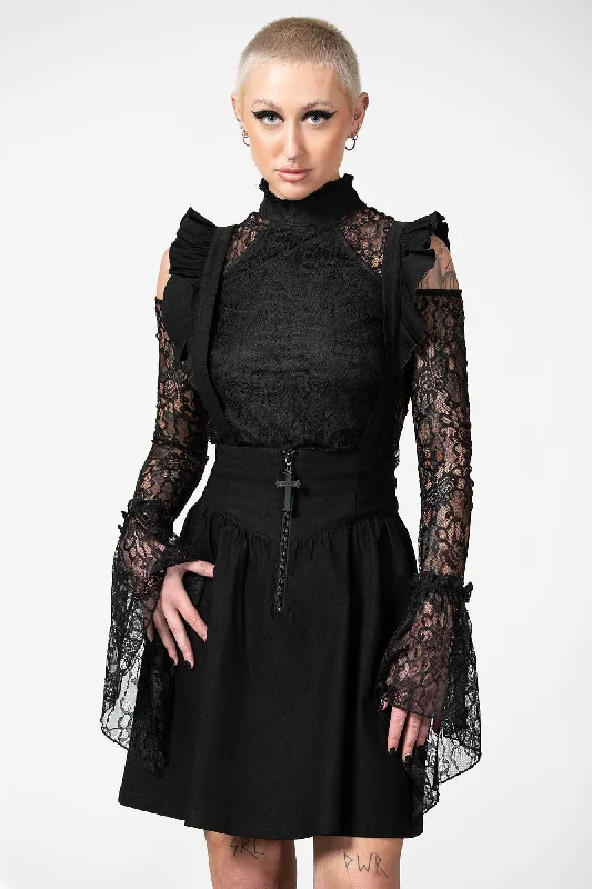 Yuna Suspender Skirt cotton skirt soft