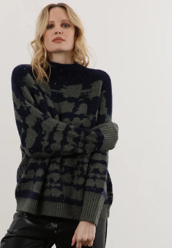 CREST JUMPER KHAKI Layered Multi-layer Single Layer