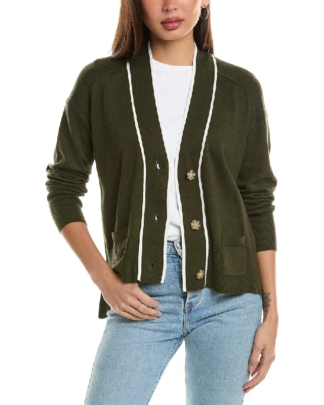 Hannah Rose Tipped High-Low Cashmere-Blend Sweater Lightweight Heavyweight Midweight Hannah Rose Tipped High-Low Cashmere-Blend Sweater Lightweight Heavyweight Midweight